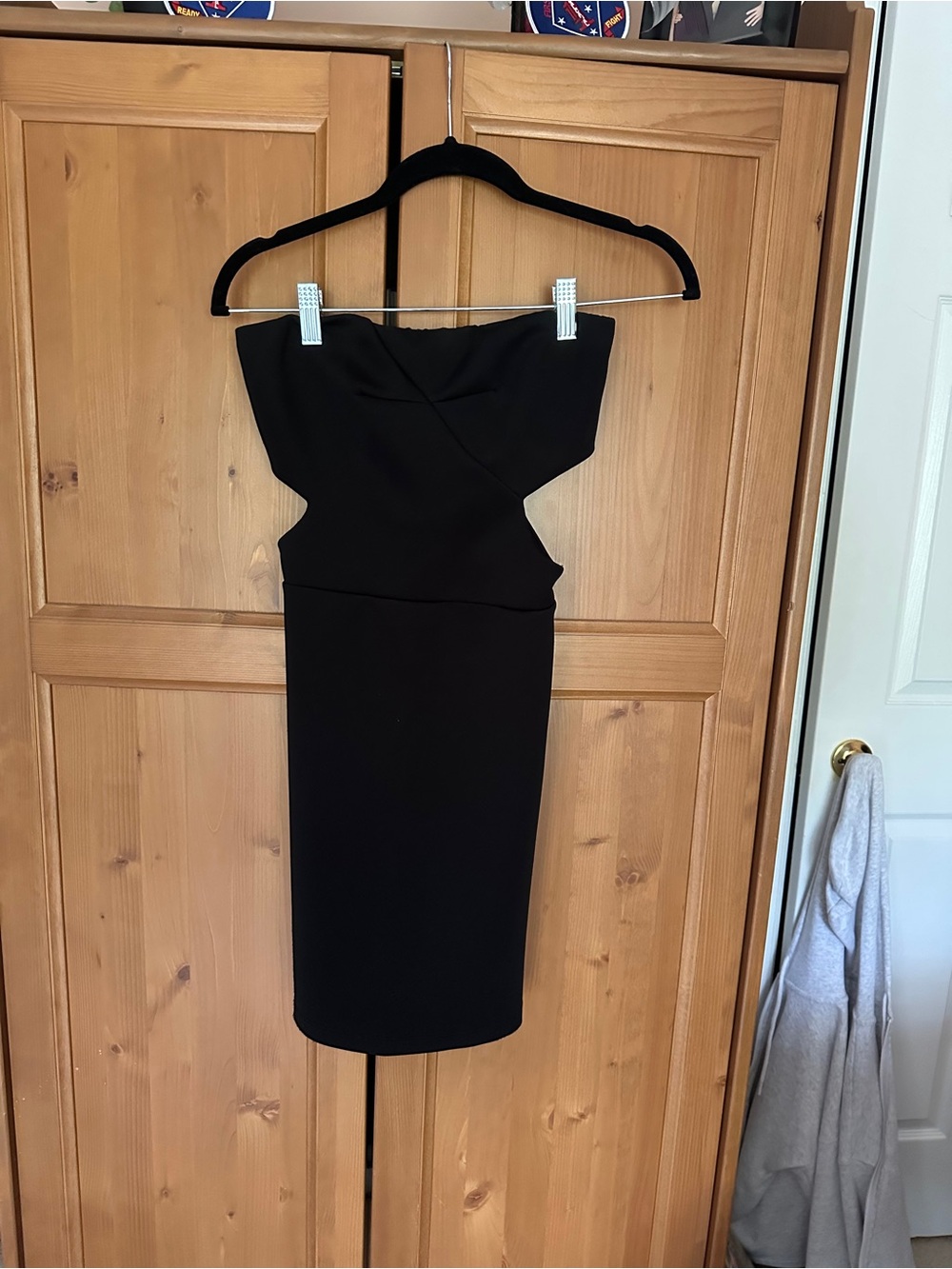 Strapless Mini Black Dress